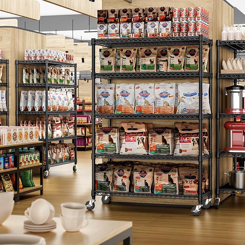 Garage Shelving 5 Tier Industrial Metal Shelving Units for Commercial, Basement, Pantry, Warehouse