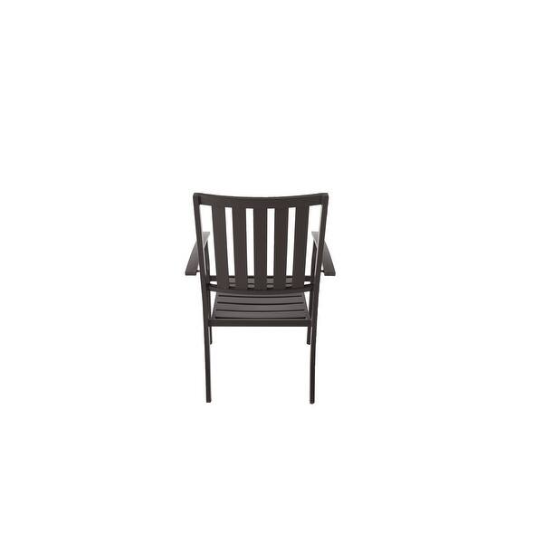 Camrose Farmhouse Mix and Match SlatBack Stacking Dining Chairs, Set
