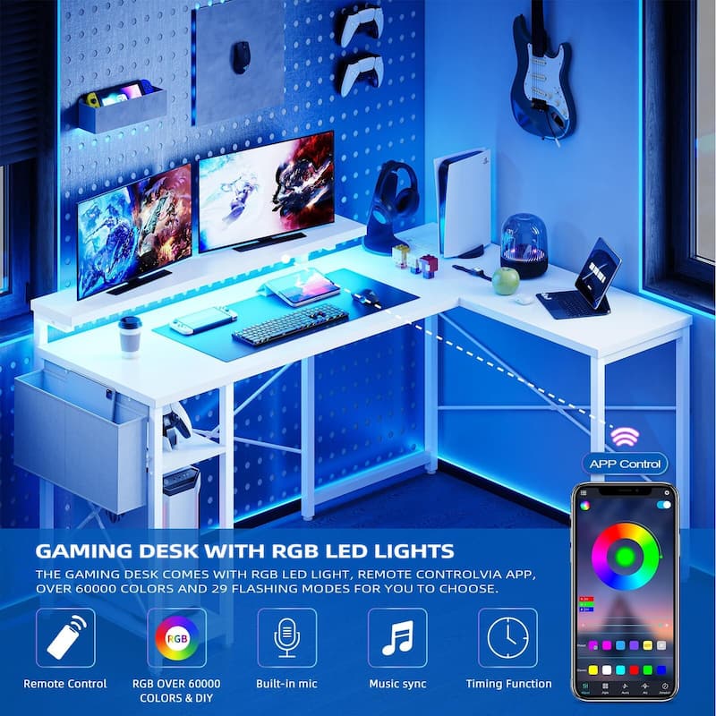 L Shaped Gaming Computer Desk