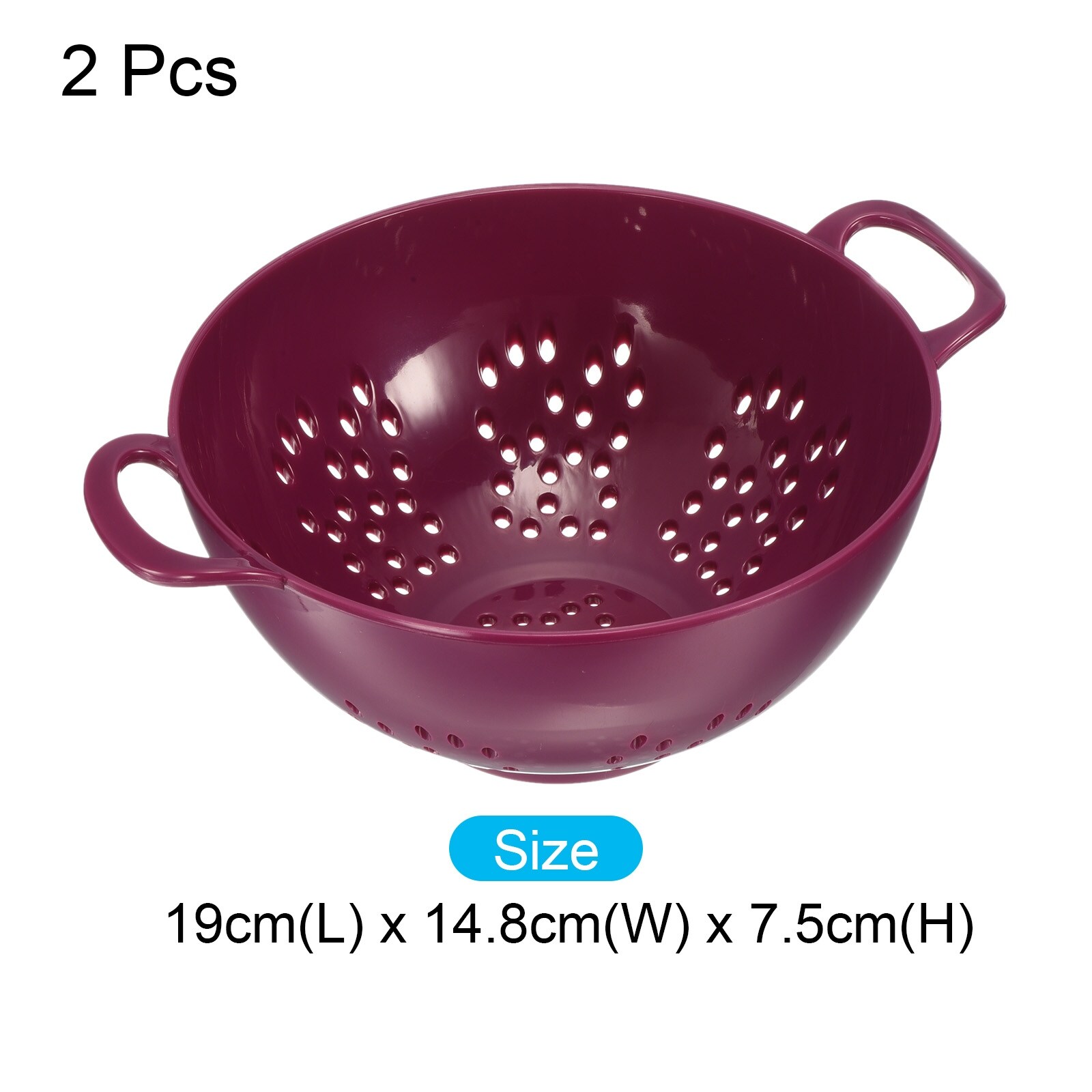 JoyJolt Set of 4 Glass Mixing Bowls with Lids ,Purple