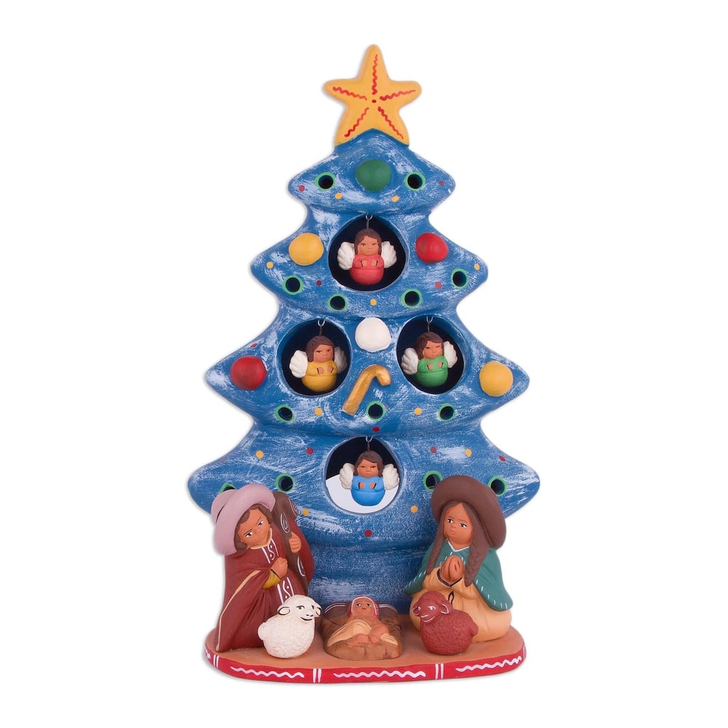 Handmade Ceramic nativity sculpture (Peru)