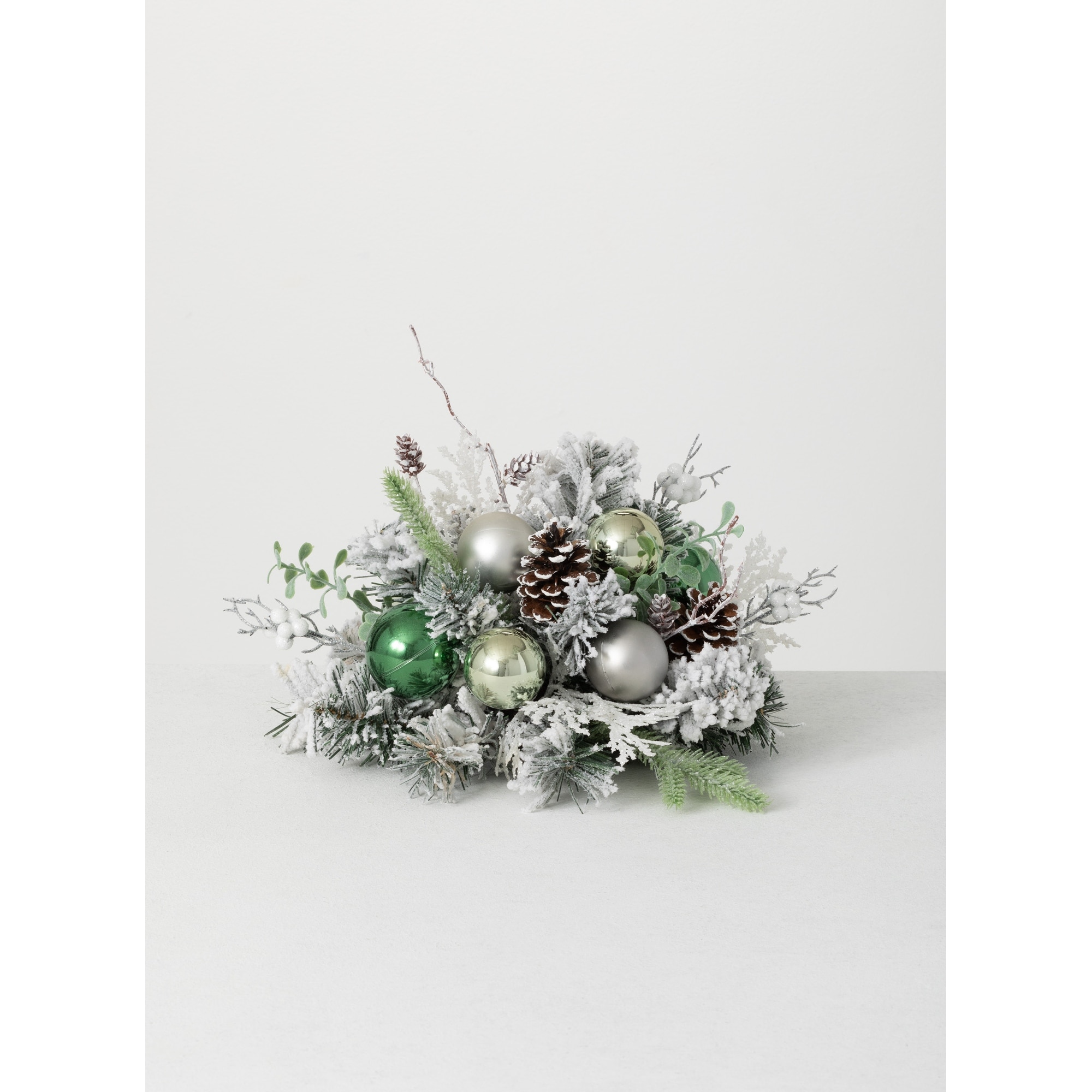 Sullivans Pine & Ornament Artificial Orb Decorative Filler 10