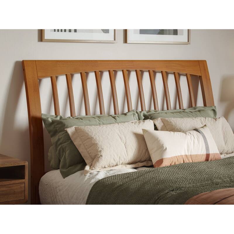 Orleans Solid Wood Low Profile Sleigh Platform Bed