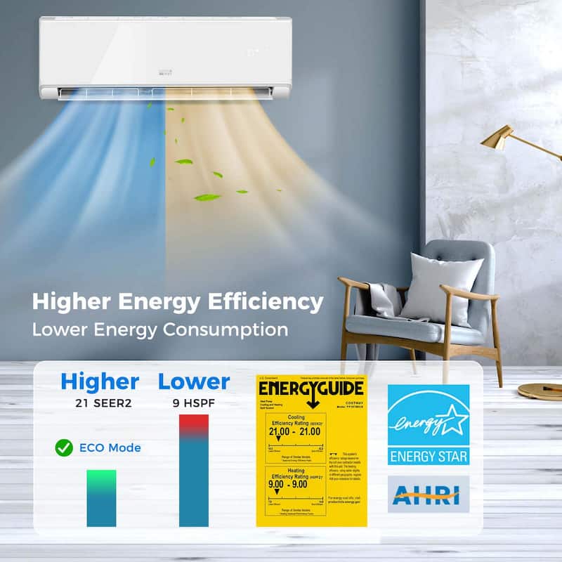 18000 BTU Mini Split Air Conditioner Wall Mounted Ductless AC Unit
