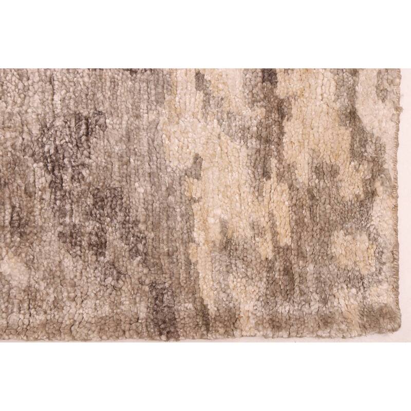 ECARPETGALLERY Hand-knotted Legacy Grey Silk Rug - 5'7 x 7'11