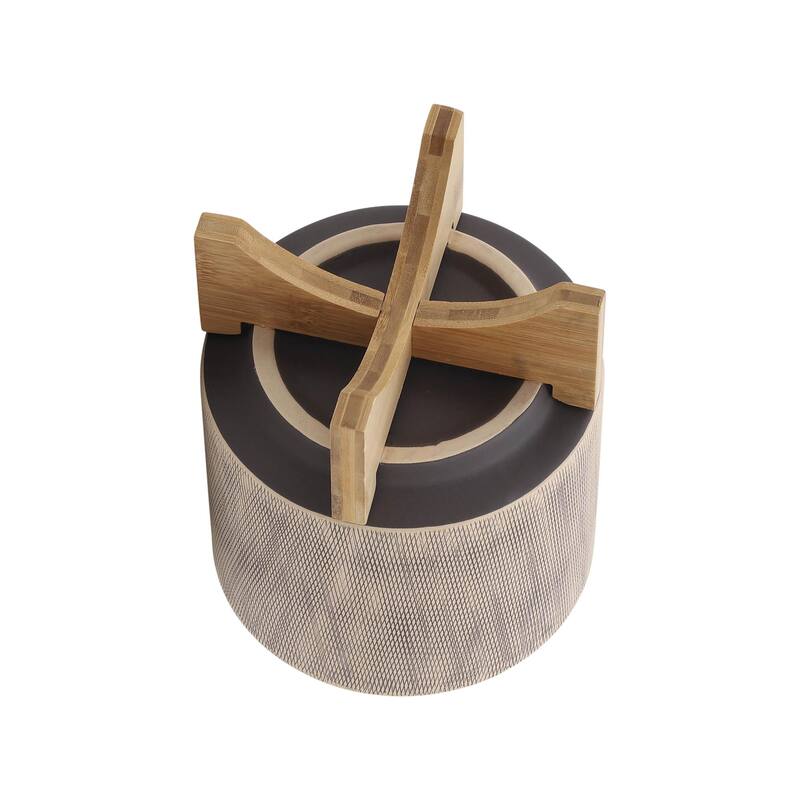 5/8" Mesh Planter with Wood Stand,Set of 2