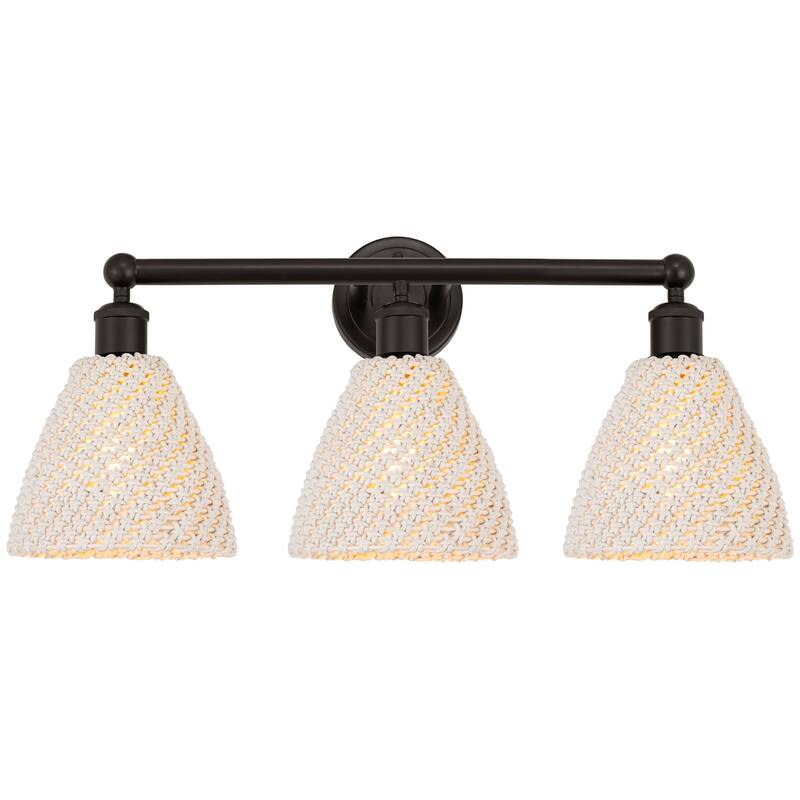 Innovations Lighting 616-3W-12-26 Bristol Natural Vanity Bristol - Oil Rubbed Bronze / Natural