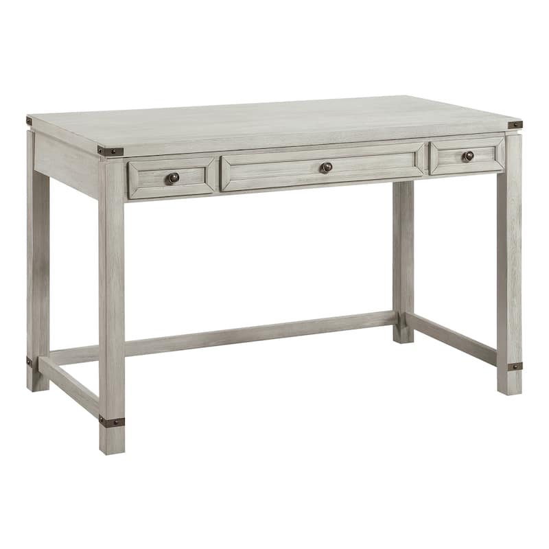 Baton Rouge Home Office Writing Desk - Off-White - Distressed