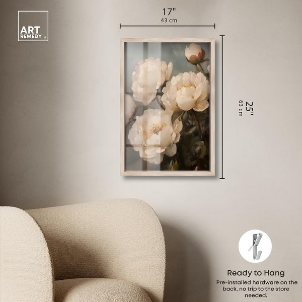 dimension image slide 8 of 18, Blooms of Bygone Days I Farmhouse Decor Shadowbox Print by Art Remedy