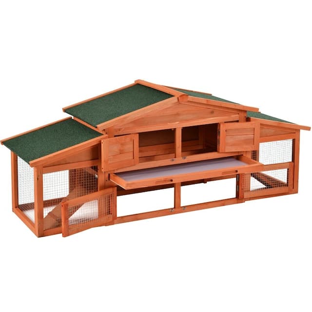 Jevan Weather Resistant Hutch with Ramp