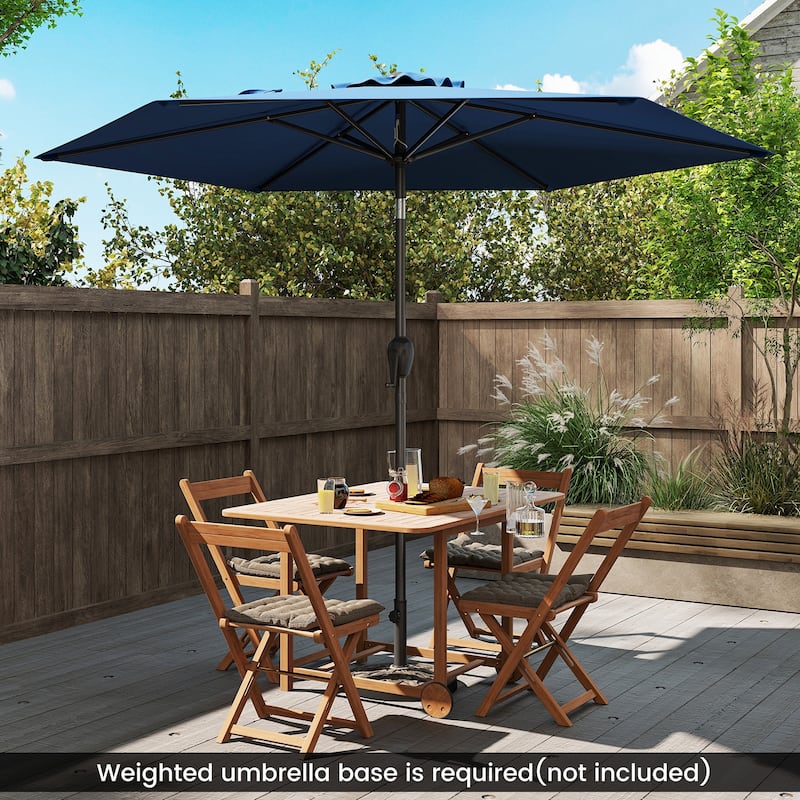 Gymax 7.5 ft Patio Umbrella Outdoor Heavy Duty Market Umbrella w/ Push