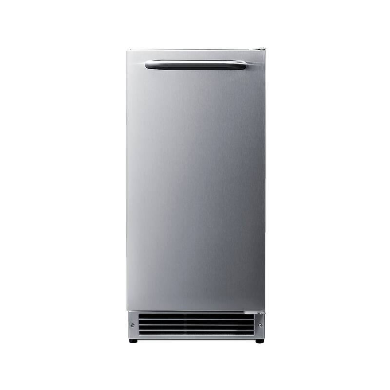 Summit BIM26H32 15" Wide 22 Lbs. Capacity Built-In Ice Maker with 25 - Stainless Steel