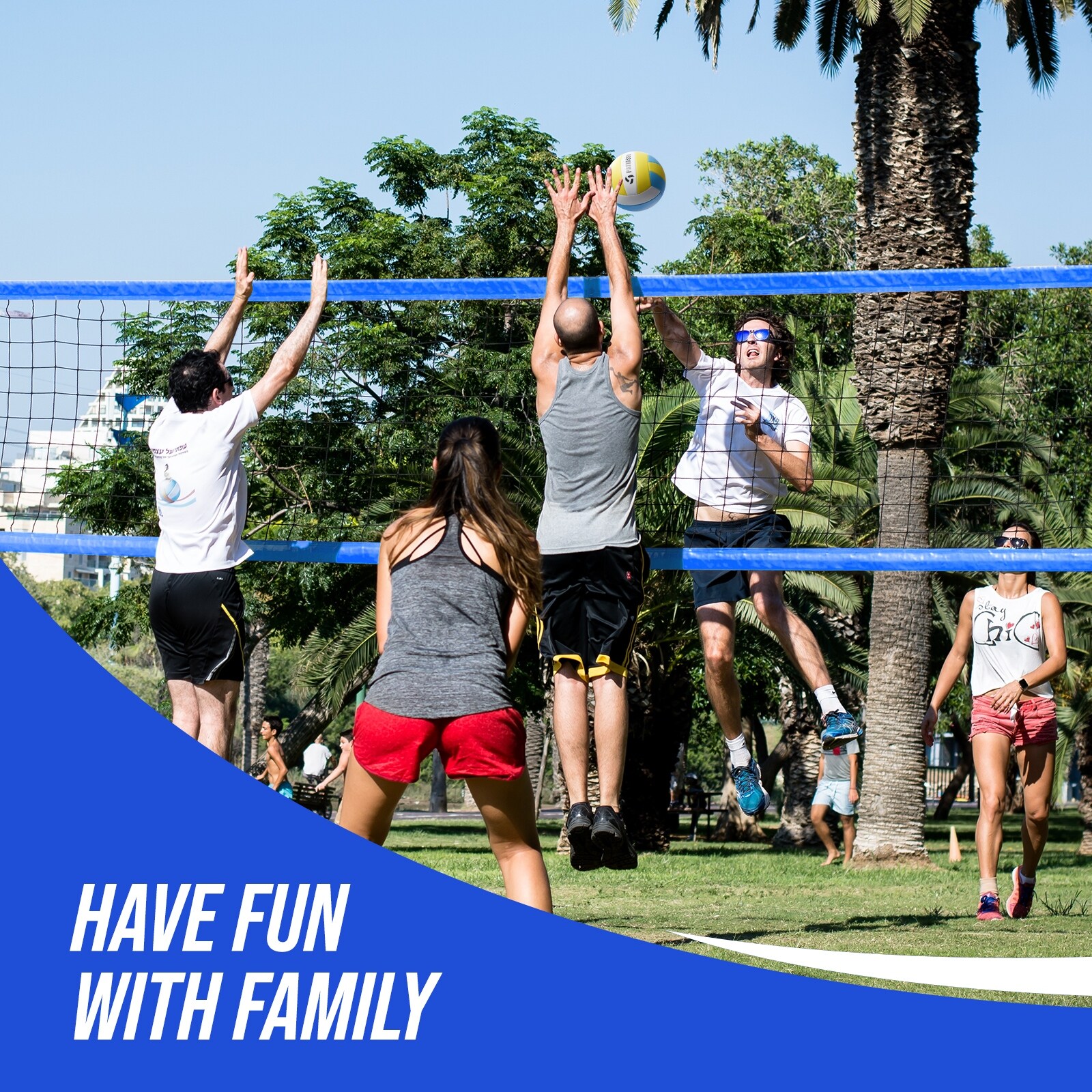 32FT Volleyball Net For Backyard, Portable & Height Adjustable - View #12