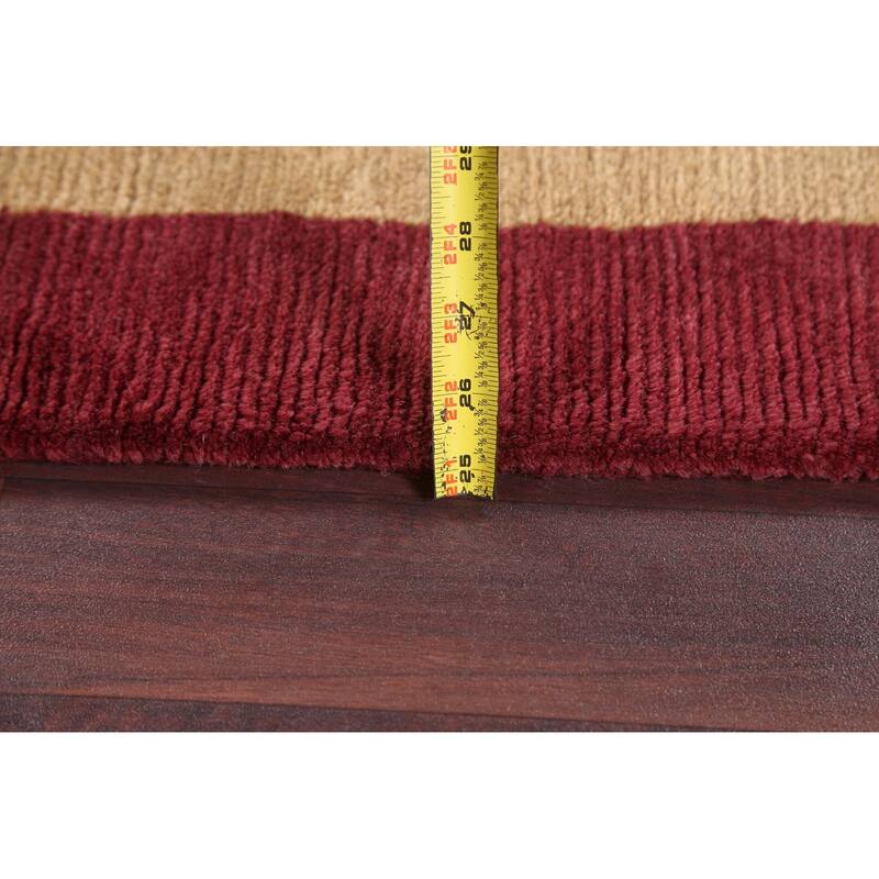 Vegetable Dye Oriental Nepalese Area Rug Wool Hand-knotted Carpet - 4'0" x 6'0"