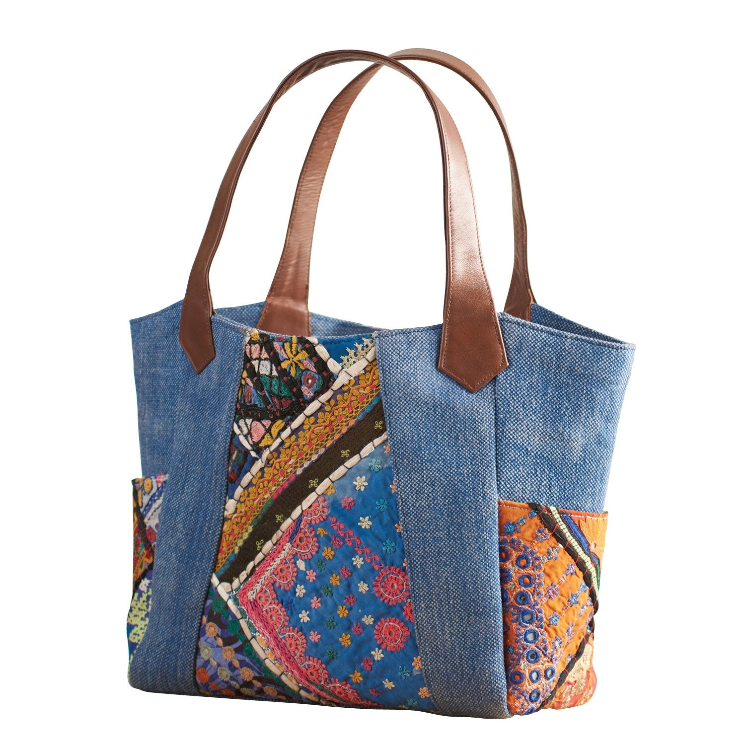 embroidered purse