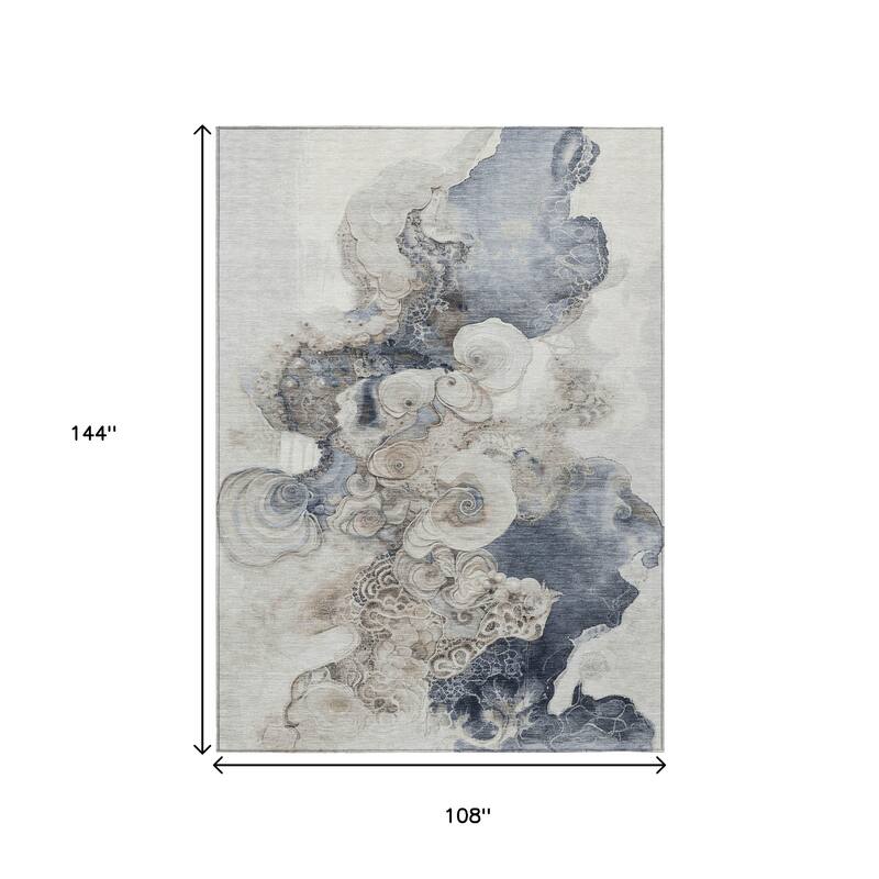 HomeRoots Abstract Transitional Rectangle Outdoor Rug