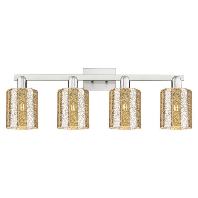 Innovations Lighting Endless Possibilities Arcadia - Cobbleskill - 4 Light 32" Bath Vanity Light - Mercury/Brushed Satin Nickel