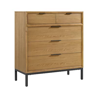 Newport 5-Drawer Dresser, Natural Oak