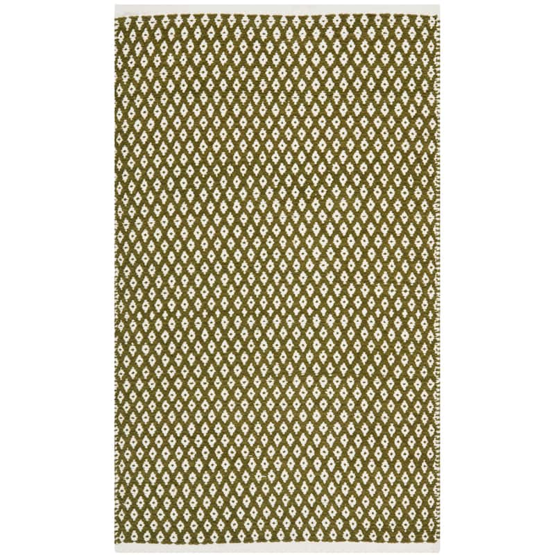 SAFAVIEH Handmade Boston Shirine Coastal Cotton Flatweave Rug