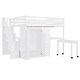 preview thumbnail 13 of 55, Full Loft Bed with Stairs, Built-in Desk & 5-in-1 Storage