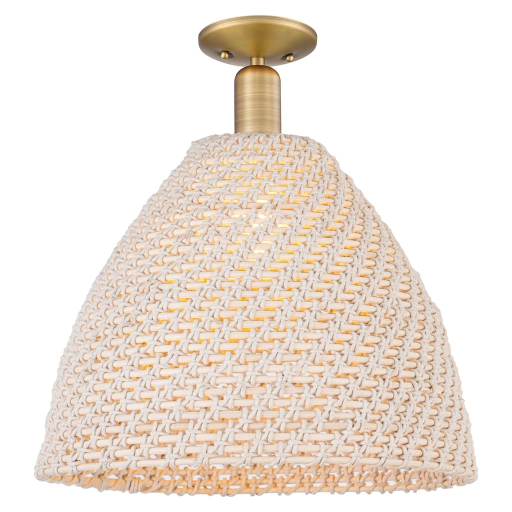 Innovations Lighting Downtown Urban - Natural Ballston Dome - 1 Light 16" Semi-Flush Mount Light