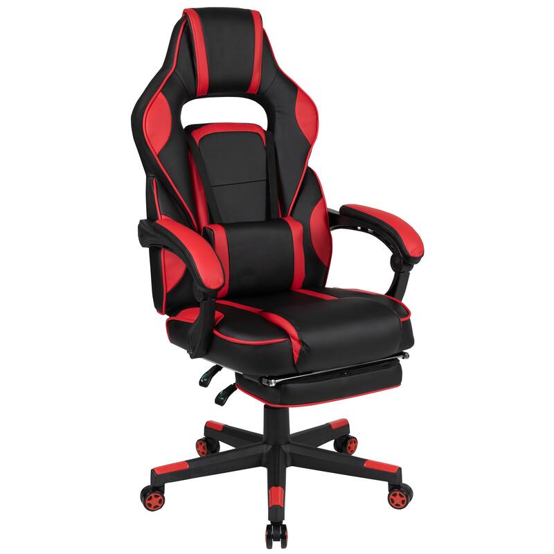 Gaming Bundle-Cup/Headphone Desk & Reclining Footrest Chair