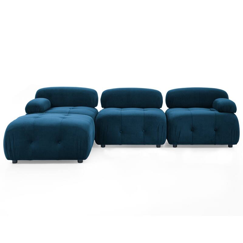 Modular Sectional Sofa L Shaped Couch with Reversible Ottoman