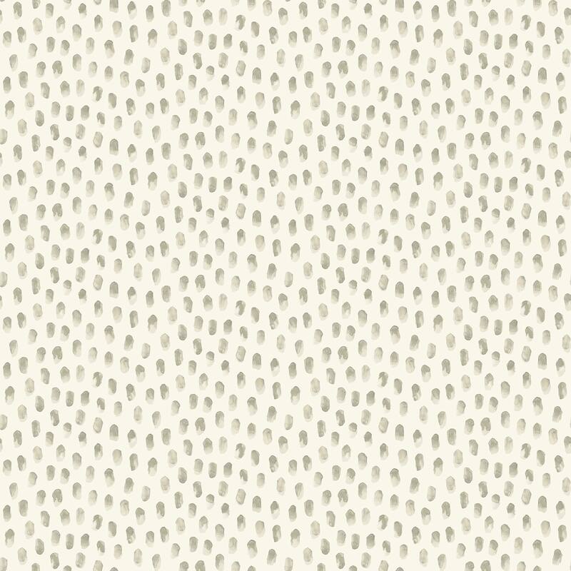 Chesapeake Sand Drips Grey Painted Dots Wallpaper