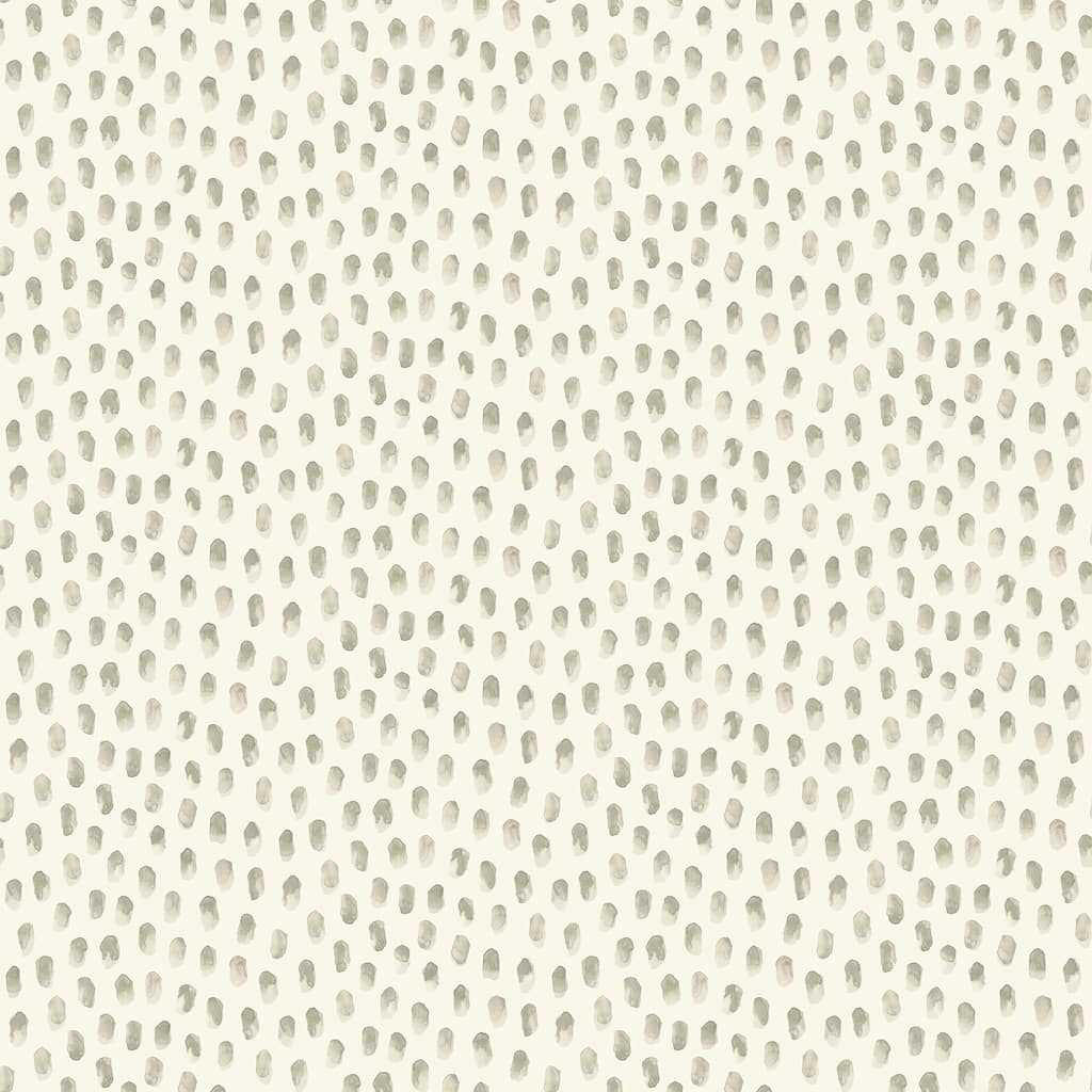 Chesapeake Sand Drips Grey Painted Dots Wallpaper