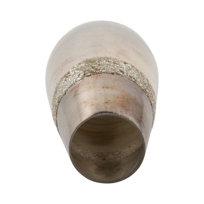 Sagebrook Home Glam Modern Glass Vase