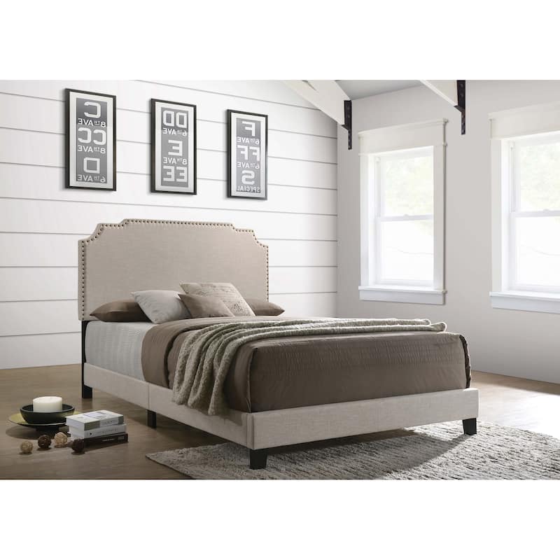 Tamarac Transitional Fabric Upholstered Panel Bed