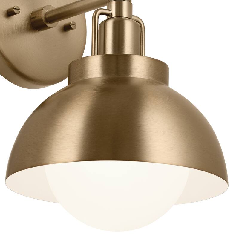 Kichler Lighting Niva 11.25 in. 1-Light Champagne Bronze Convertible Semi-Flush Mount Light