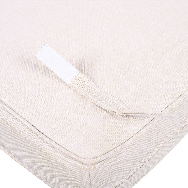 Oana Outdoor Acacia Wood Club Chair with Cushion by Christopher Knight Home