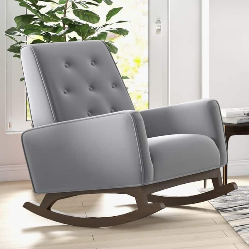 Westham Modern Indoor Nursery Rocking Armchair for Bedroom and Livingroom