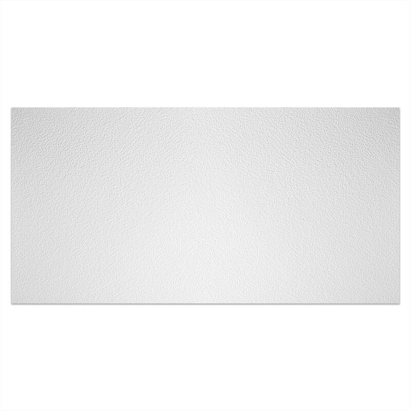 Genesis Stucco Pro White 2 x 4 ft. Lay-in Ceiling Tiles