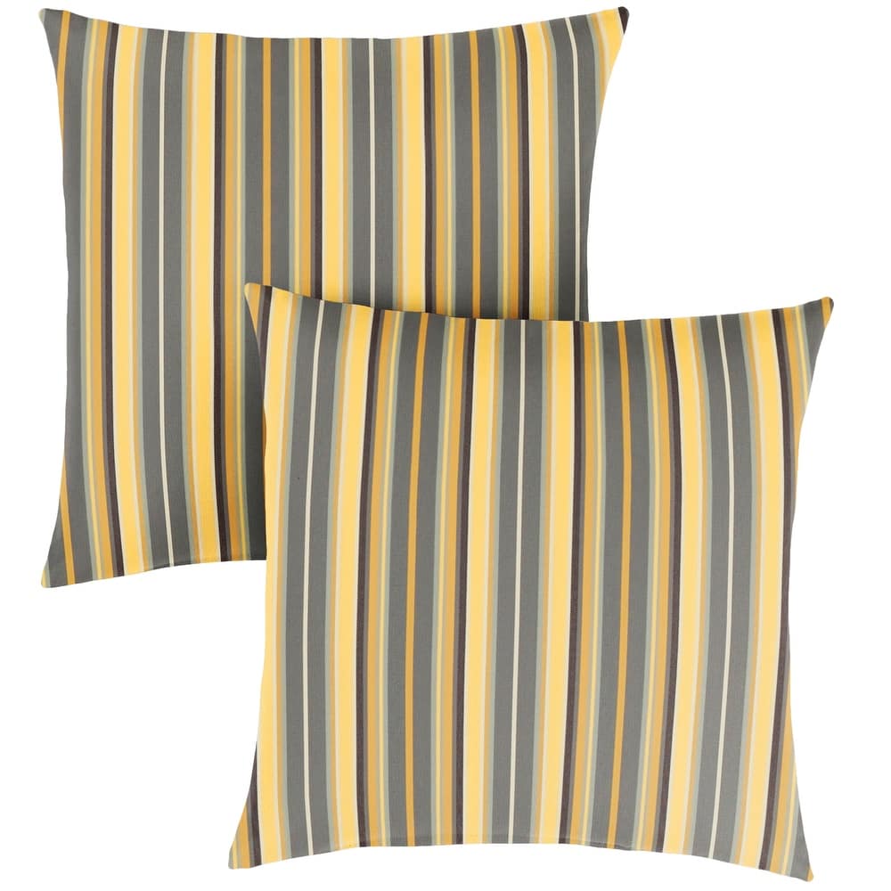 Sorra Home Sunbrella Outdoor Knife Edge Pillow Set of 2