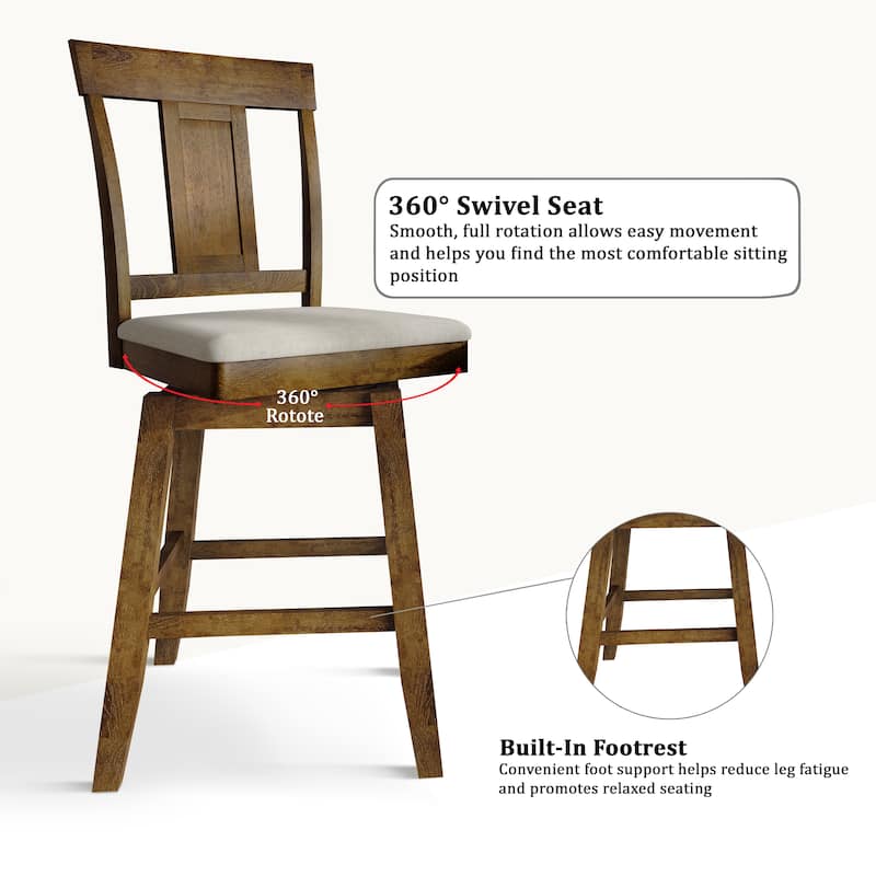 CraftPorch Luxury Swivel Counter Chair