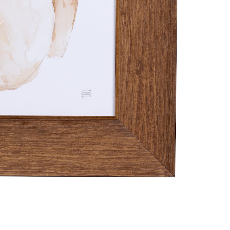 Vase Gray Pods Framed Art Print