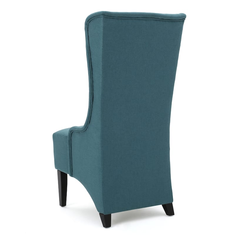 Roomfitters Tall Wingback Dining Chair with Upholstered Seat and Curved Backrest, Elegant Accent Chair
