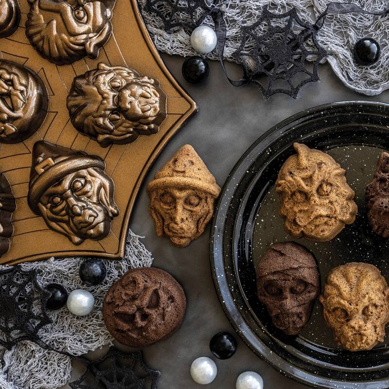 Nordic Ware Monster Mask Cakelet Pan - Brown