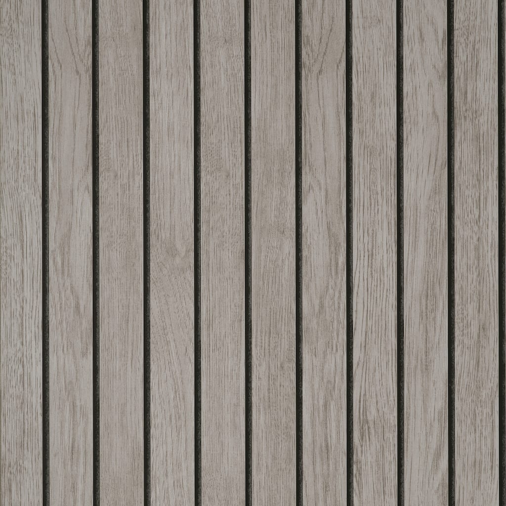 Fine Decor Manolo Grey Wooden Slat Wallpaper