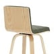 preview thumbnail 28 of 78, Skara Mid-Century Swivel Counter Stool, Upholstered Counter Height Chair with Bentwood Legs