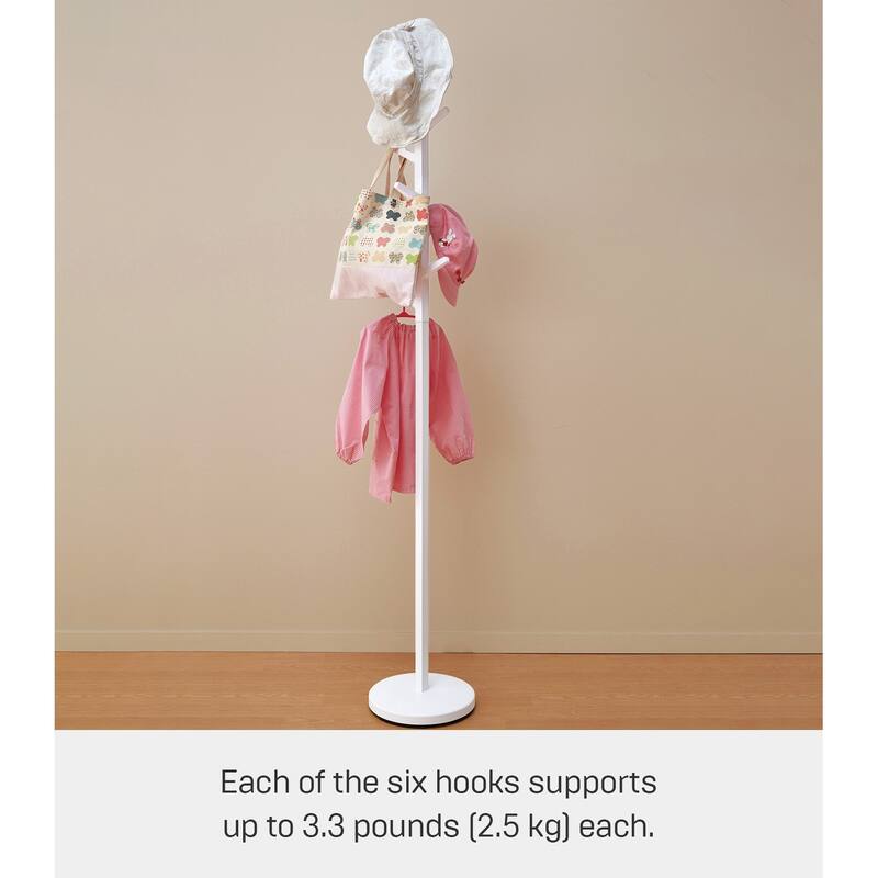 Yamazaki Home Coat Rack, Steel, Holds 26.4 lbs - L 11.02 x W 11.02 x H 69.29 inches