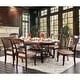 preview thumbnail 4 of 6, Furniture of America Coso Cherry 78-inch Expandable Dining Table