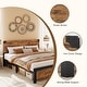 preview thumbnail 13 of 23, Full/Queen/King Size Metal Bed Frame with 4 Storage Drawers and Wood Headboard