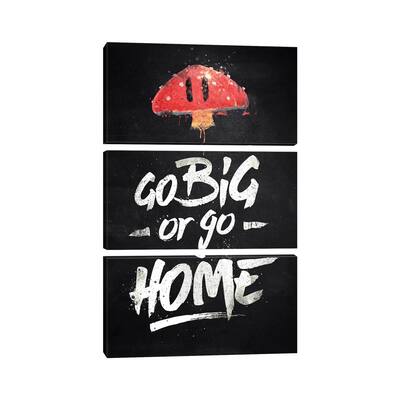 iCanvas "Go Big Or Go Home" by Barrett Biggers 3-Piece Canvas Wall Art Set