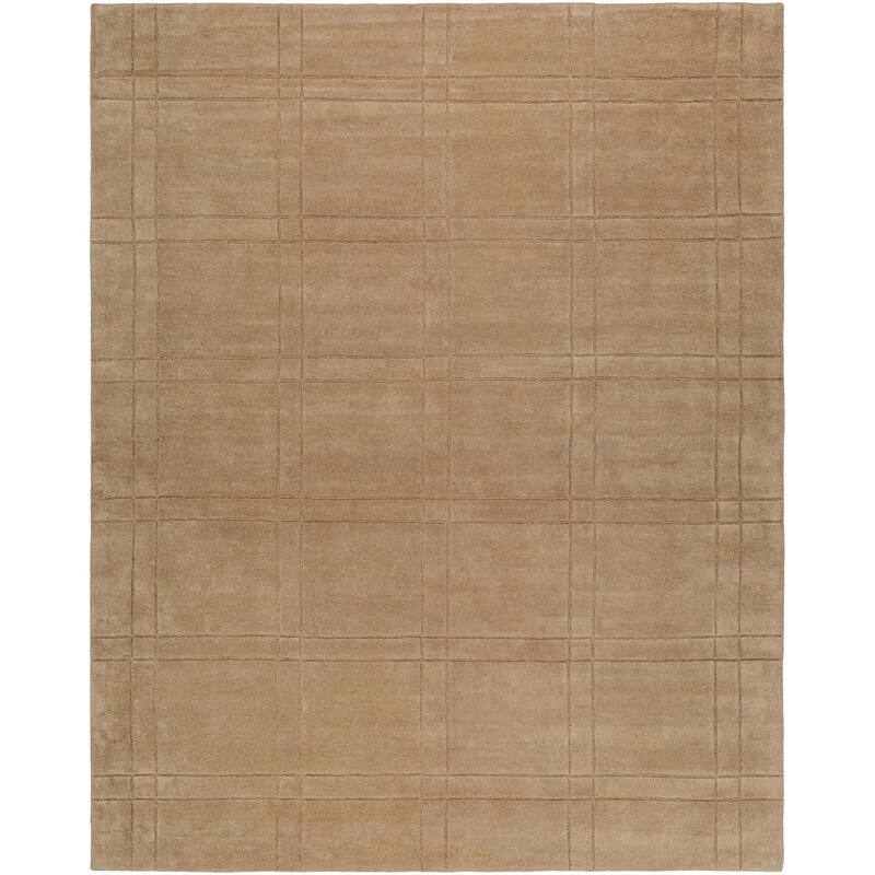 Keshaun Casual Solid Color Wool Area Rug