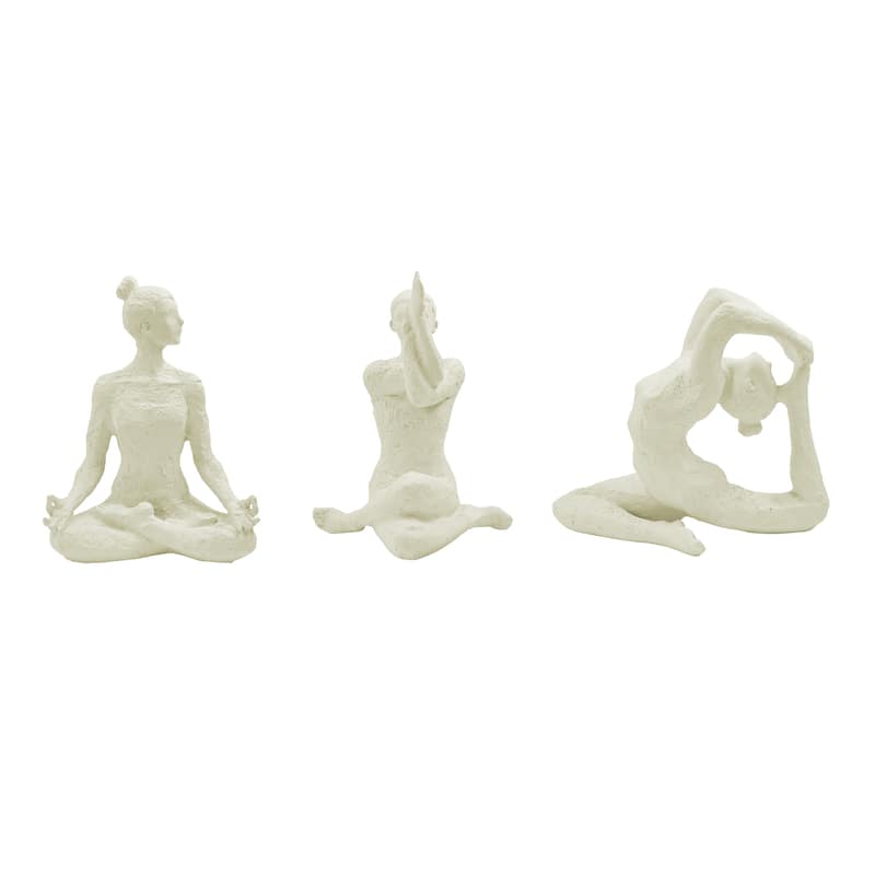 Hi-Line Abstract Yoga Pose Sculpture Set