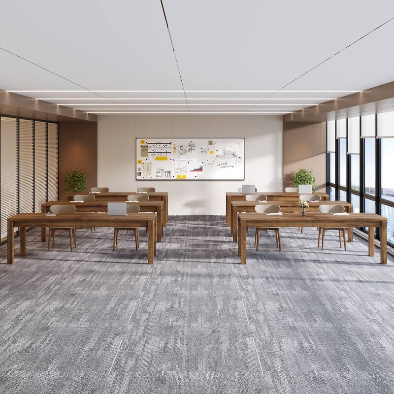 78.7 Inches Extra Long Solid Wood Desk, 2-Person Desk, Double Computer Table for Home Office