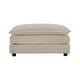 preview thumbnail 1 of 7, GDFStudio - Nesta Chenille Ottoman with Solid Wood Legs Beige